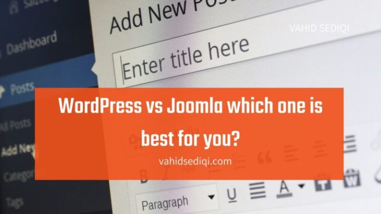 WordPress vs Joomla which one to use